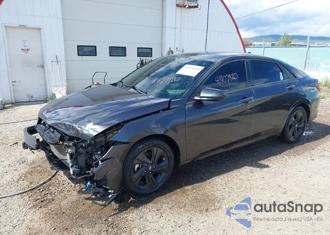 2022 Hyundai Elantra Sel z USA, uszkodzony, nr VIN 5NPLS4AG9NH056524